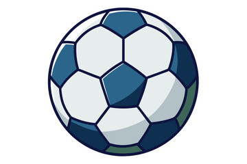New soccer ball on white background.