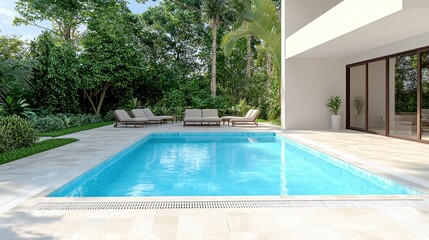 Modern Poolside Paradise