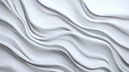 Obraz premium Elegant flowing white abstract texture