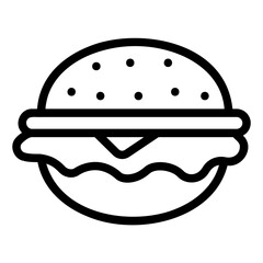 burger Line Icon