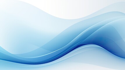 Fototapeta premium Abstract blue wave design with smooth gradients for backgrounds or graphic resources.