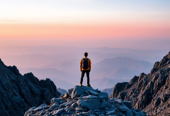 Solitude at the Summit A Hiker's Sunrise View