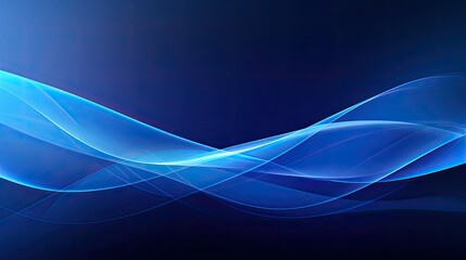 Abstract blue waves on a dark background, conveying fluidity and motion.
