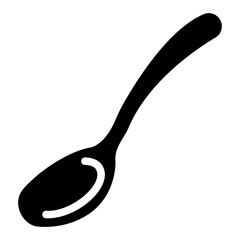 wooden spoon Solid icon