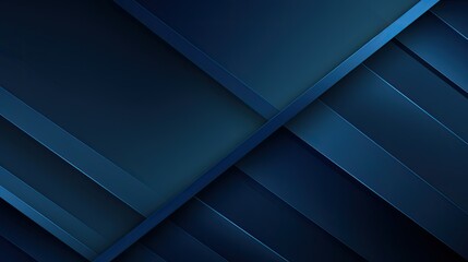Fototapeta premium Abstract blue geometric background with layered lines and shapes.