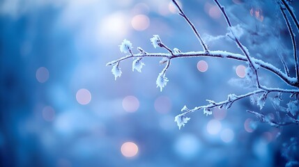 winter wonderland frozen branch
