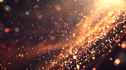 Obraz premium A vibrant display of shimmering particles and light effects, creating a dynamic background.