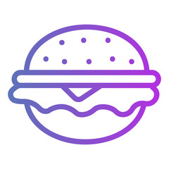 burger Gradient icon