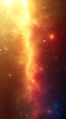 Bright cosmic nebula with vibrant colors.