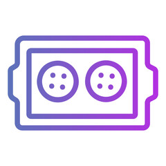 baking tray Gradient icon