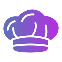 chef hat Gradient icon