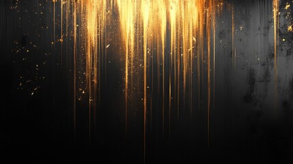 Golden streaks on a dark textured background