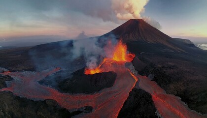 The roar of the eruption echoes through the valley.  