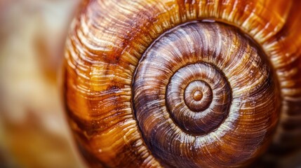 Magnificent Snail Shell: A Close-Up Macro Photography