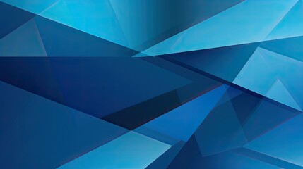 Obraz premium Abstract geometric design featuring shades of blue and sharp angles.
