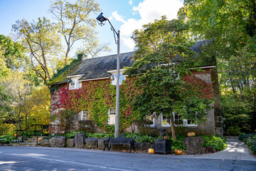 View of the Ancaster Old Mill building in Hamilton.