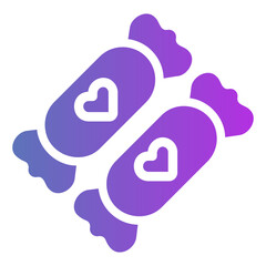 Obraz premium candy Gradient icon