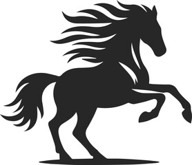 horse isolated on white