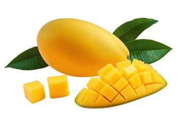mango with leaves