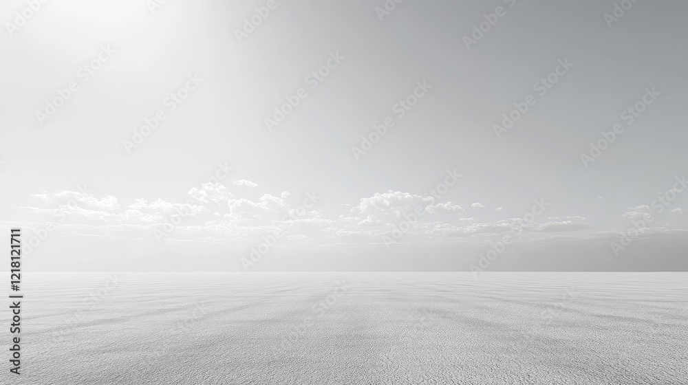 Poster A clean, minimalist 3D background featuring a vast empty space with subtle lighting, ideal for showcasing modern digital products or concepts
