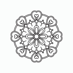 ornamental round lace ornament design