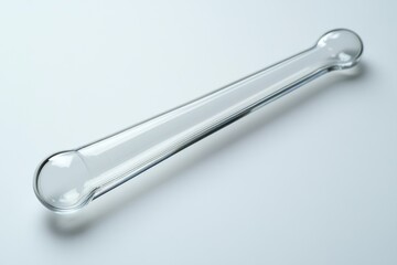Close-up View of Clear Plastic Medicine Spoon for Liquid Medication Administration