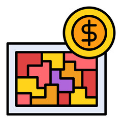Obraz premium Cost Icon