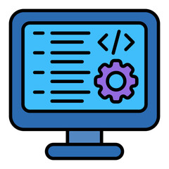 Fototapeta premium Web development Icon