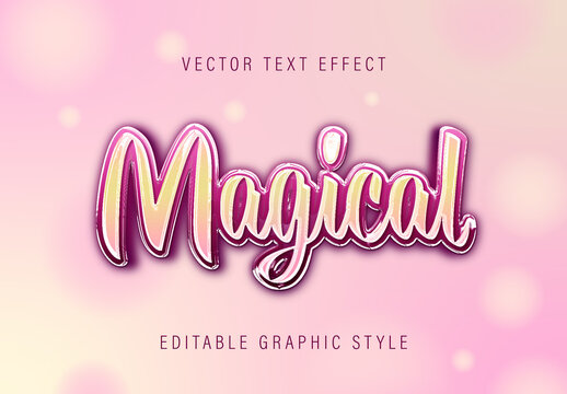 Purple And Yellow Script Font Glossy Text 