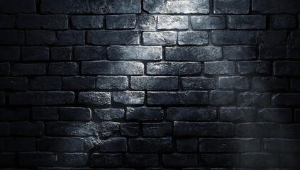Dark brick wall with spotlight. (1)