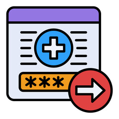 Fototapeta premium Log out Icon