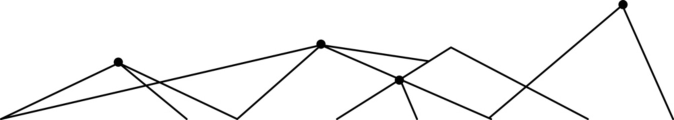 Abstract Low Polyline Footer