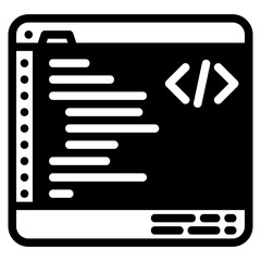 Programming glyph icon