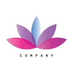 Lotus flower. Contour vector illustration for packaging, corporate identity, labels, postcards, invitations.