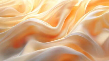 Fototapeta premium Draped Pale Gold Fabric Softly Undulates