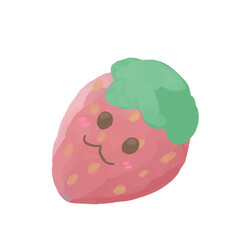strawberry, fruit, cute