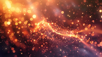 Obraz premium Abstract image of shimmering particles creating a magical, ethereal atmosphere.