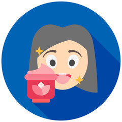 Face Cream rounded flat color icon, use for UI, UX, app and web development, digital or print. for beauty, personal care, body treatment.