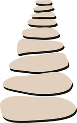 Stone Path Walkway Texture Illustration