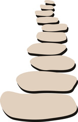 Stone Path Walkway Texture Illustration