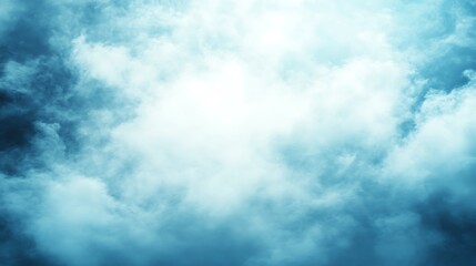 Obraz premium A Blue Sky Filled With Fluffy White Clouds