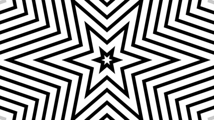 Abstract radio wave signal background. Star line's background seamless loop 4k illustration.