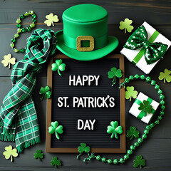  Happy st patrick's day 2025 greeting card background