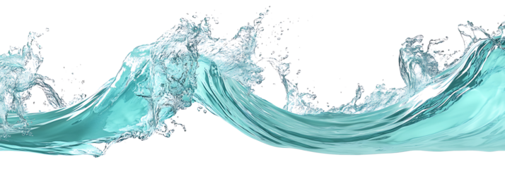 Stunning Teal Ocean Waves Crashing: A Captivating Display of Nature's Power and Beauty