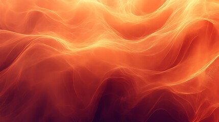 Fototapeta premium Abstract Orange Waves of Light and Energy