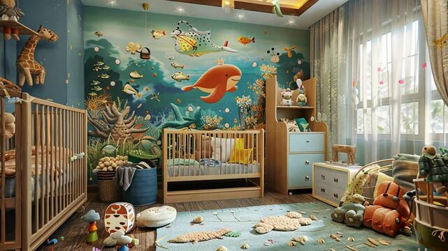 Nursery interior design Videos 4K