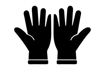 Gloves Silhouette Vector Icon
