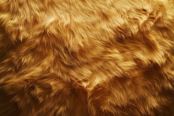 Naklejka premium Elegant brown fur background, gold wallpaper design, golden fur pattern,brown background