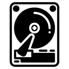 Harddisk glyph icon