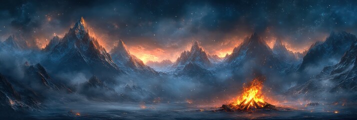 Fiery Mountain Majesty: A Night of Wonder